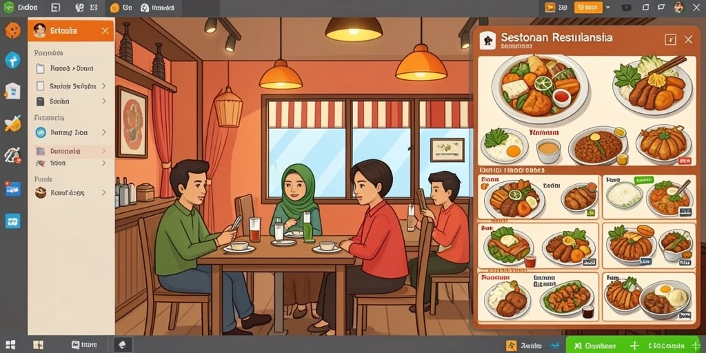 Tangkapan layar menunjukkan antarmuka yang menarik dan intuitif.