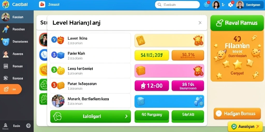 Tampilan antarmuka yang intuitif memudahkan navigasi aplikasi.