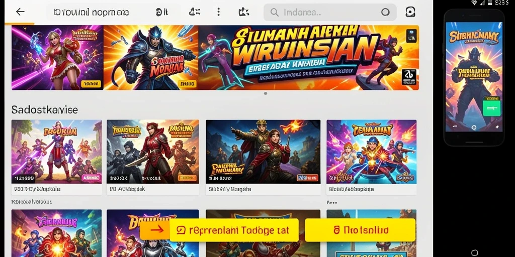 Screenshot menampilkan antarmuka permainan yang menarik.