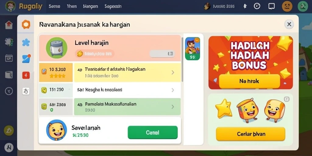 Tampilan antarmuka yang menarik dan user-friendly.